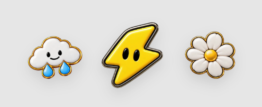Enamel Weather & Design Pins